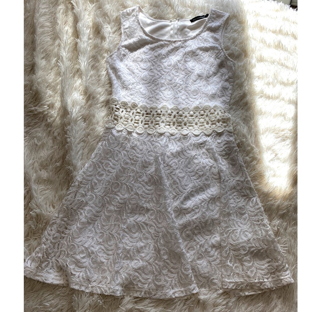 You Are Not Alone White Lace Dress